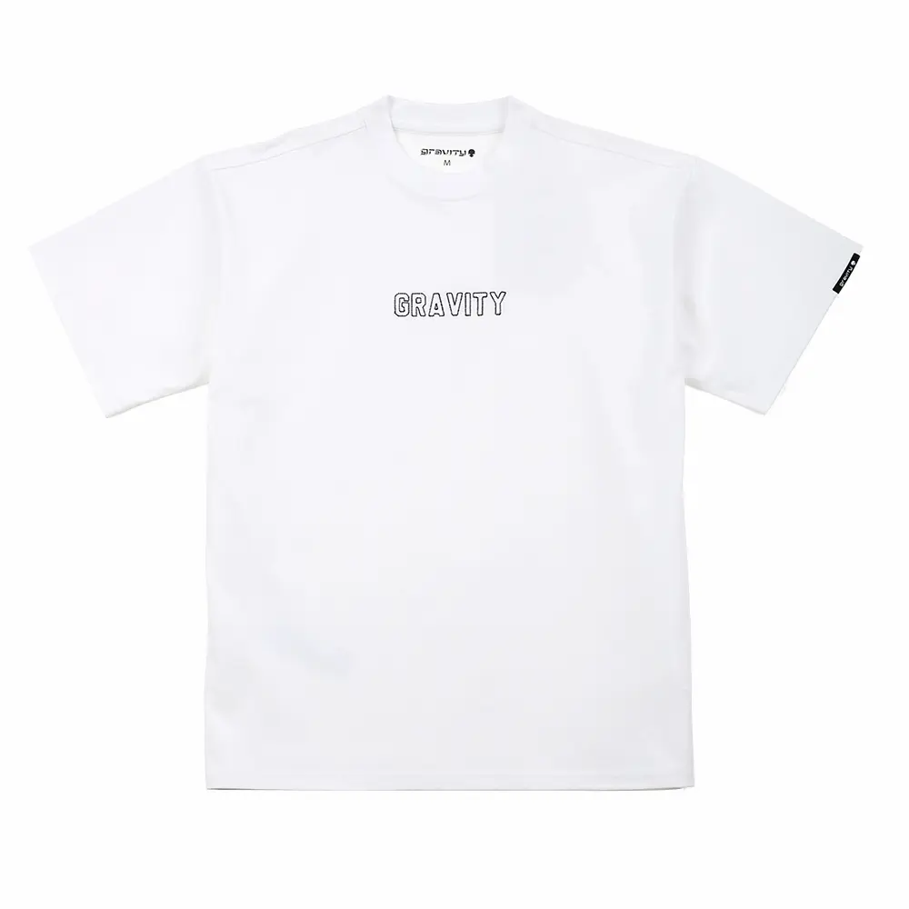 Men’s round collar oversized heavy weight embroidered T-shirt