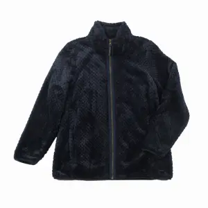 Women’s full zip waffle coral fleece jacket